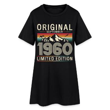 65th birthday Original September 1960 - Women’s T-Shirt Dress - black - Front