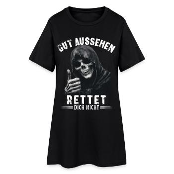 Dire qu'être beau ne vous sauvera pas, Grim Reaper - Robe T-shirt Femme - noir - Devant