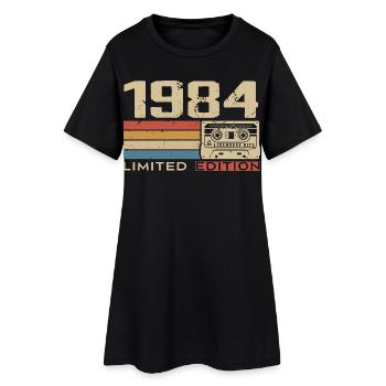 Légendes 1984 Millésime 1984 Jubilé 1984 vintage  - Robe T-shirt Femme - noir - Devant