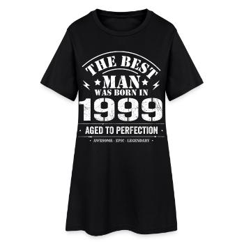 Né(e) en 1999 Date de naissance 1999 - 26 ans Rétro - Robe T-shirt Femme - noir - Devant