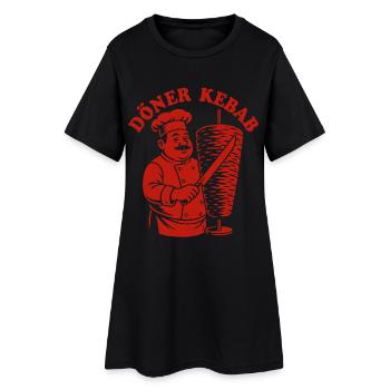 Döner Kebab - Restauration rapide - Spruch - Robe T-shirt Femme - noir - Devant
