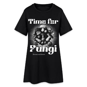 Pilze - C’est l’heure des champignons - Robe T-shirt Femme - noir - Devant
