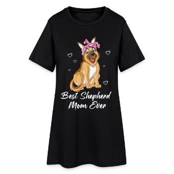 Best Shepherd Mom Ever – German Shepherd Dog Lover - Women’s T-Shirt Dress - black - Front