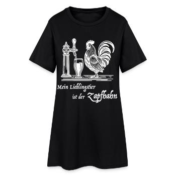 Mon animal préféré est le robinet – l’humour de la bière - Robe T-shirt Femme - noir - Devant
