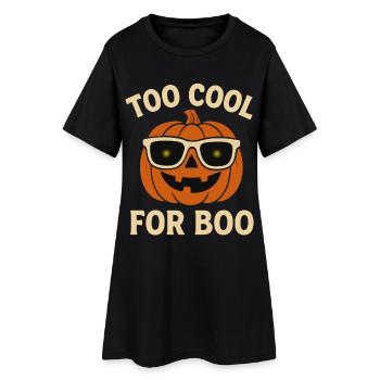 Citrouille d’Halloween mignonne avec des lunettes de soleil - Robe T-shirt Femme - noir - Devant