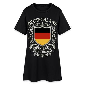 Allemagne - Mon pays - Ma maison - Robe T-shirt Femme - noir - Devant
