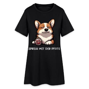 Parlez à la patte Corgi Corgi Welsh Corgi - Robe T-shirt Femme - noir - Devant
