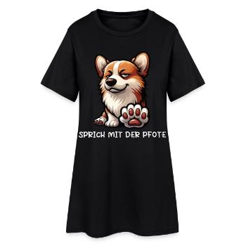 Parlez à la patte Corgi Corgi Welsh Corgi - Robe T-shirt Femme - noir - Devant