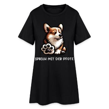 Parlez à la patte Corgi Corgi Welsh Corgi - Robe T-shirt Femme - noir - Devant