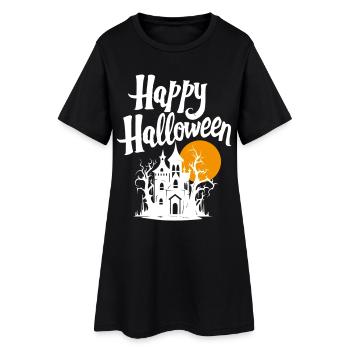Joyeux halloween - Robe T-shirt Femme - noir - Devant