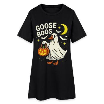 Goose Boos - Costume de fête d’Halloween - Robe T-shirt Femme - noir - Devant