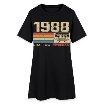 Légendes 1988 Millésime 1988 Jubilé 1988 vintage  - Robe T-shirt Femme - noir - Devant
