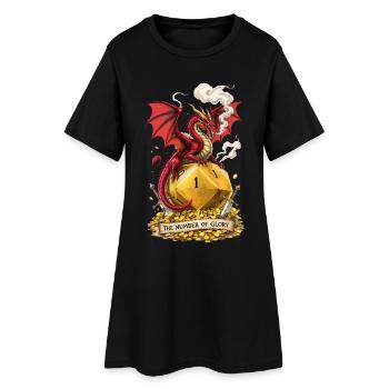 Dragon sur W20 – Nombre de dessins animés Glory - Robe T-shirt Femme - noir - Devant