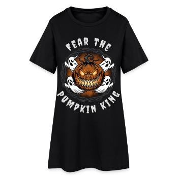 Fear the Pumpkin King - Design d’Halloween effrayant - Robe T-shirt Femme - noir - Devant