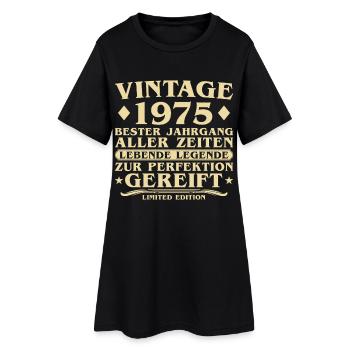 Millésime 1975 Millésime Né 50 ans - Robe T-shirt Femme - noir - Devant
