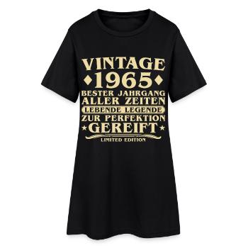 Millésime 1965 Millésime Né 60 ans - Robe T-shirt Femme - noir - Devant