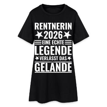 Retraité 2026 : Une véritable légende quitte le site - Robe T-shirt Femme - noir - Devant