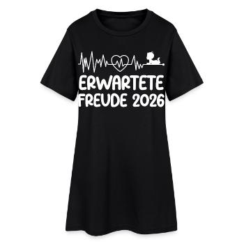 Mom-to-be EXPECTED JOY 2026 Funny - Women’s T-Shirt Dress - black - Front