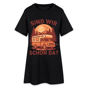 Y sommes-nous déjà ? Camping Camping-car Camping-car - Robe T-shirt Femme - noir - Devant