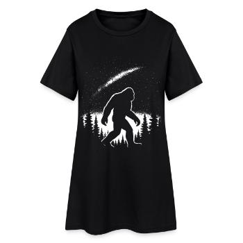 Mystic Bigfoot Impression Ciel Nocturne - Robe T-shirt Femme - noir - Devant