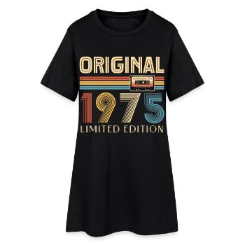 Original 50 Year Anniversary 1975 Party Gift - Women’s T-Shirt Dress - black - Front