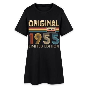 Birthday 70 Years Original 1955 Party Gift - Women’s T-Shirt Dress - black - Front