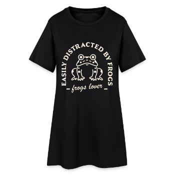 Citations humoristiques drôles pour les amoureux de grenouilles - Robe T-shirt Femme - noir - Devant