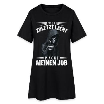 Qui rit la dernière Faucheuse Mort Halloween Dicton - Robe T-shirt Femme - noir - Devant