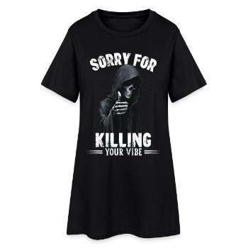Désolé d’avoir tué votre ambiance Totenkopf Grim Reaper - Robe T-shirt Femme - noir - Devant