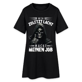 La faucheuse dit qui rit à l’Halloween dernier - Robe T-shirt Femme - noir - Devant