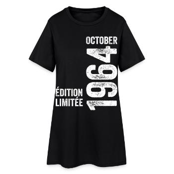 Légendes Octobre 1964 Millésime Octobre 1964 Rétro - Robe T-shirt Femme - noir - Devant
