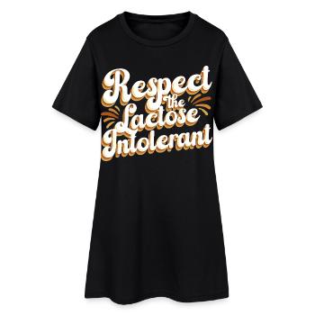 Intolérance au lactose Intolérance au lactose - Robe T-shirt Femme - noir - Devant