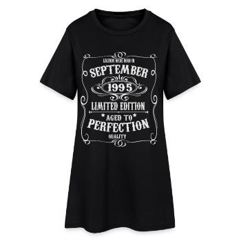 Des légendes sont nées en septembre 1995 - Robe T-shirt Femme - noir - Devant