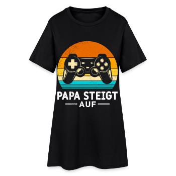 Gamer DAD GETS ON RETRO FUNNY - Women’s T-Shirt Dress - black - Front