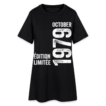 Légendes Octobre 1979 Millésime Octobre 1979 Rétro - Robe T-shirt Femme - noir - Devant