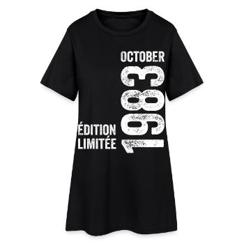 Légendes Octobre 1983 Millésime Octobre 1983 Rétro - Robe T-shirt Femme - noir - Devant