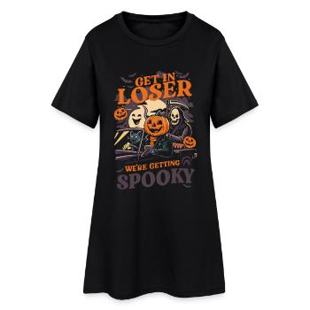 Loser Halloween Citrouille Amusante et Spooky - Robe T-shirt Femme - noir - Devant