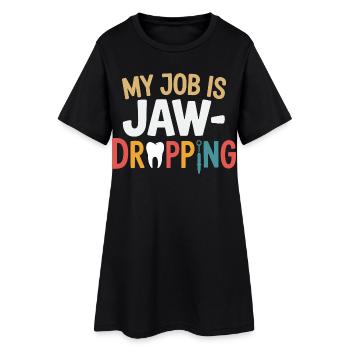 Conception d’outils de technicien de laboratoire dentaire - Robe T-shirt Femme - noir - Devant