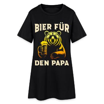 Beer drinkers BEER FOR DAD Fathers Funny - Women’s T-Shirt Dress - black - Front