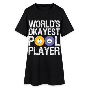 Billard le plus acceptable au monde - Robe T-shirt Femme - noir - Devant