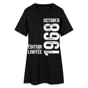 Légendes Octobre 1968 Millésime Octobre 1968 Rétro - Robe T-shirt Femme - noir - Devant