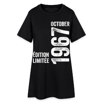 Légendes Octobre 1967 Millésime Octobre 1967 Rétro - Robe T-shirt Femme - noir - Devant