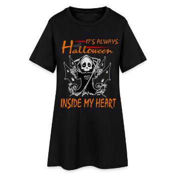 Always Halloween Grim Reaper T-shirt pour enfants - Robe T-shirt Femme - noir - Devant