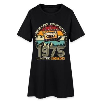 Cassette du 50e anniversaire, octobre 1975 - Robe T-shirt Femme - noir - Devant