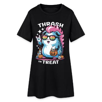 Effrayant cochon d’Inde hamster Halloween fun - Robe T-shirt Femme - noir - Devant