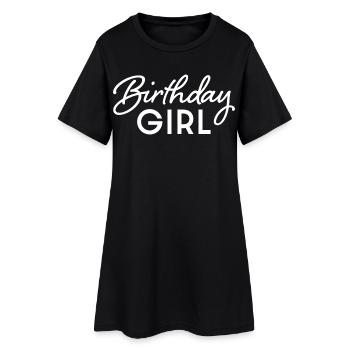 fille d’anniversaire - Robe T-shirt Femme - noir - Devant