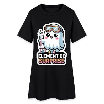 Costume d'Halloween de chimiste Chimie Professeur de chimie - Robe T-shirt Femme - noir - Devant