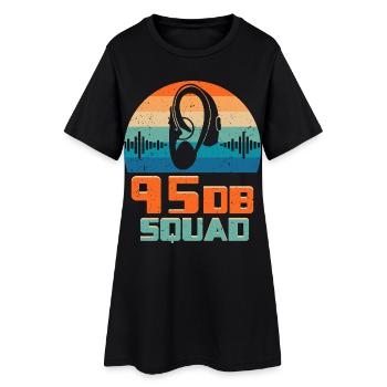 Sourds, sourds, malentendants, 95DB Squad - Robe T-shirt Femme - noir - Devant