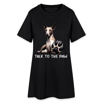 Parlez à la patte Podenco Podencoliebhaber Podencos - Robe T-shirt Femme - noir - Devant