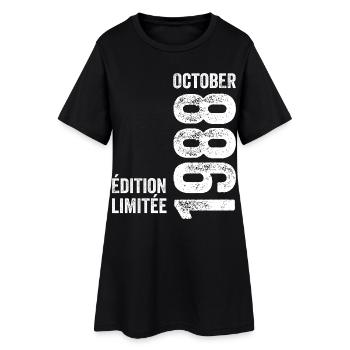 Légendes Octobre 1988 Millésime Octobre 1988 Rétro - Robe T-shirt Femme - noir - Devant